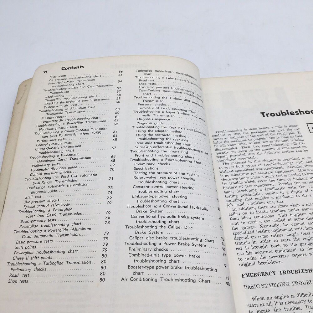 Glenn's Auto Troubleshooting Guide 1970's Book Chilton’s Automotive Guide VTG - Picture 10 of 13